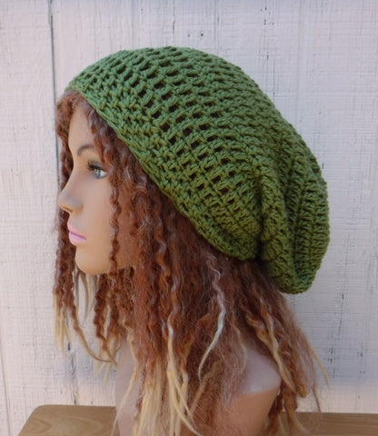 Slouchy beanie 16 colors available/cotton snood slouchy hat/smaller women Dread Tam Hair hat/made to order Every Day beanie hat